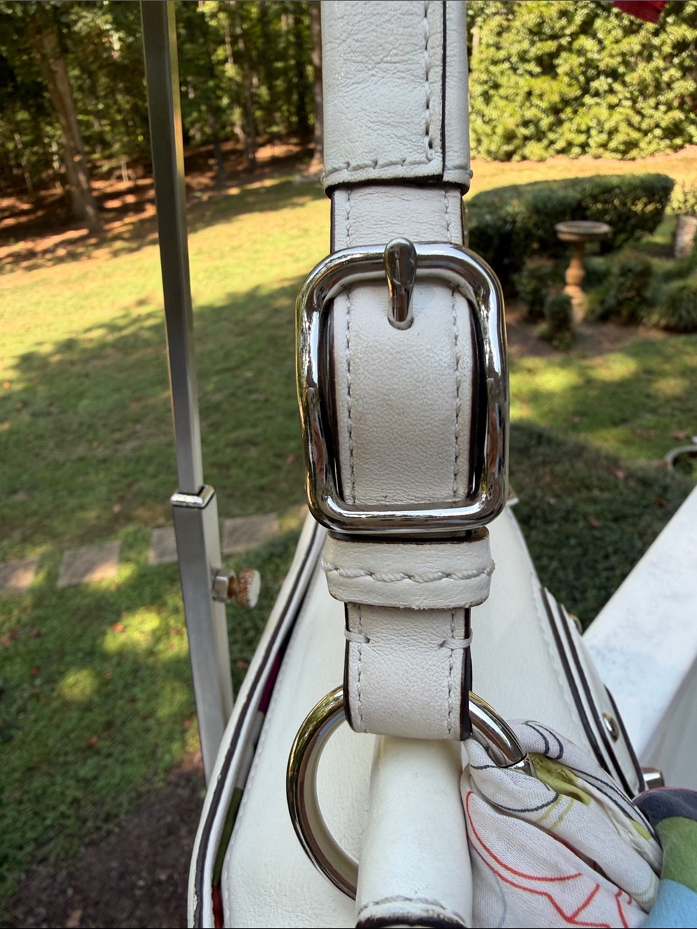 Coach 70th Anniversary Winter White W/Silver Willis Set 3 Tags and Coach Scarf - Picture 11 of 17
